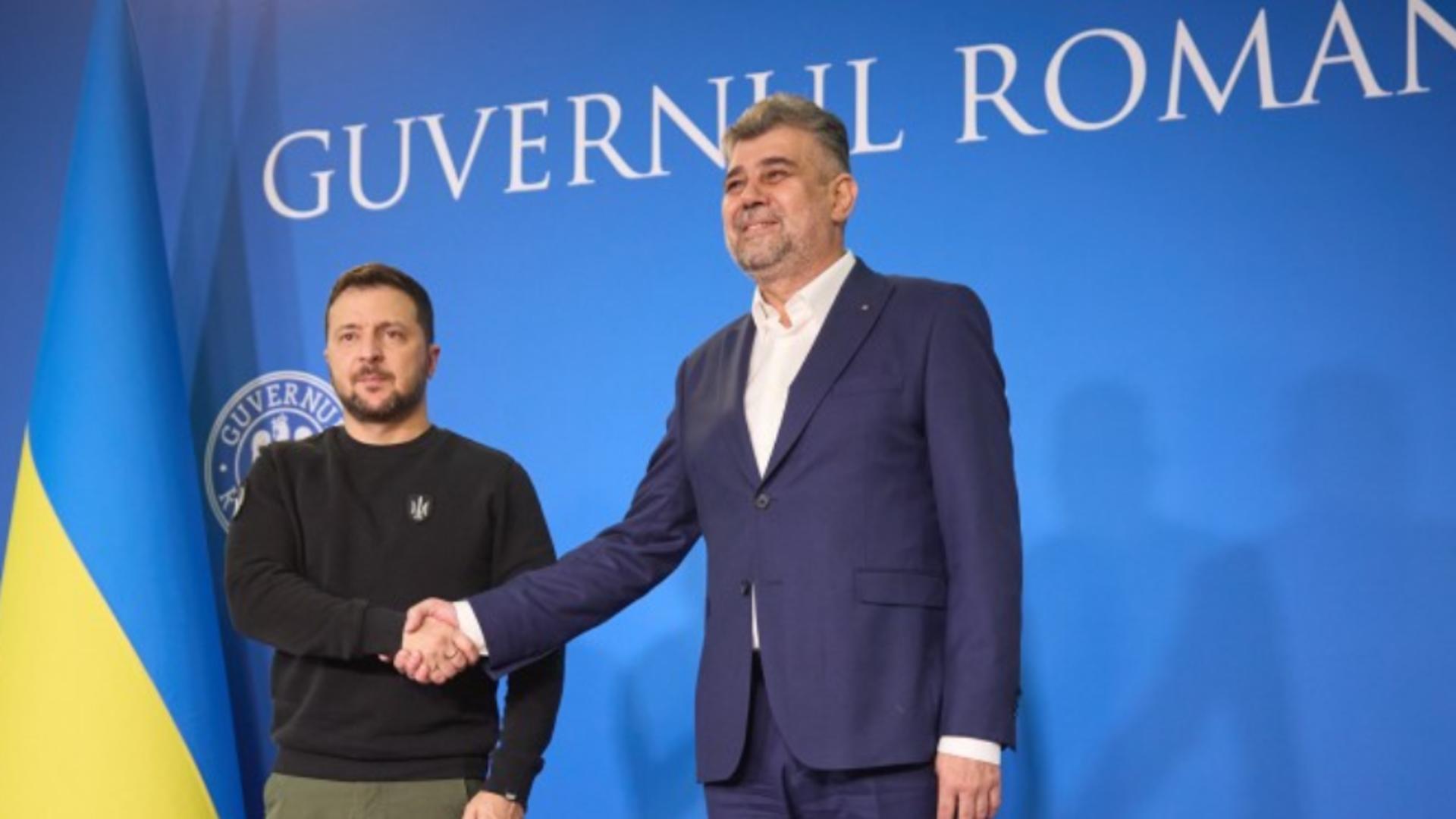 Zelenski mulțumește pentru sprijinul României în transportul cerealelor ucrainene – Ce a stabilit cu Marcel Cioolacu