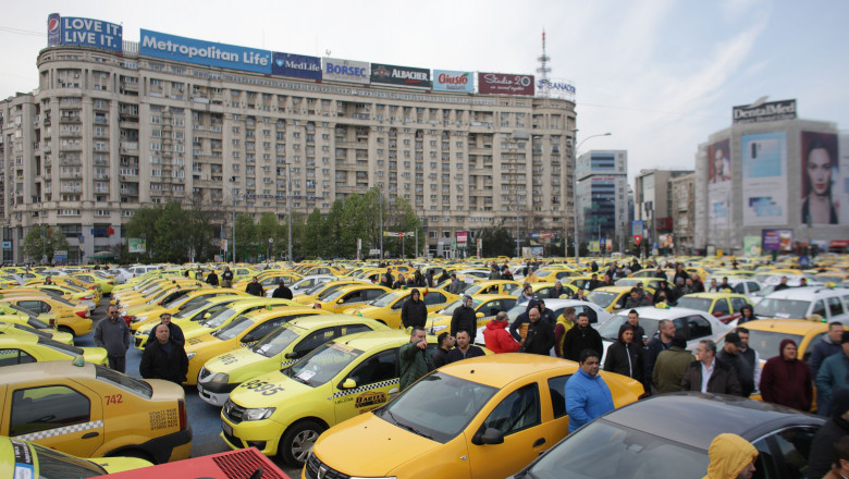 Taximetriștii din București își revendică drepturile: Protest autorizat în Capitală