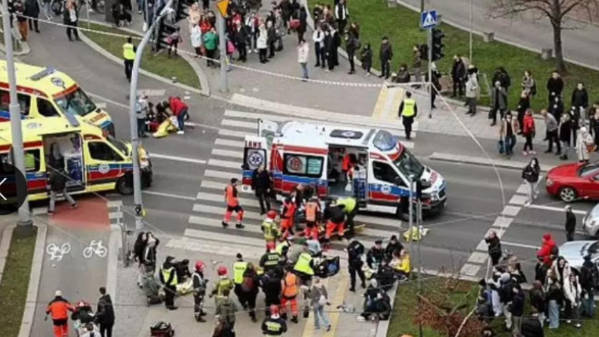 Incident Polonia. 6 ucraineni, printre persoanele rănite după ce un bărbat a intrat cu mașina într-un grup de pietoni