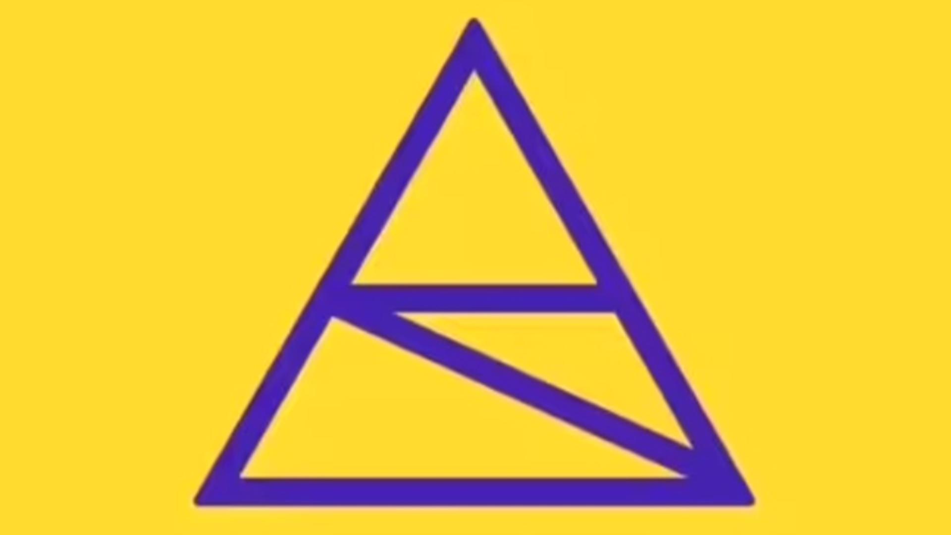 TEST IQ pentru cei mai deștepți. Încearcă să găsești toate triunghiurile din imagine în doar 15 secunde