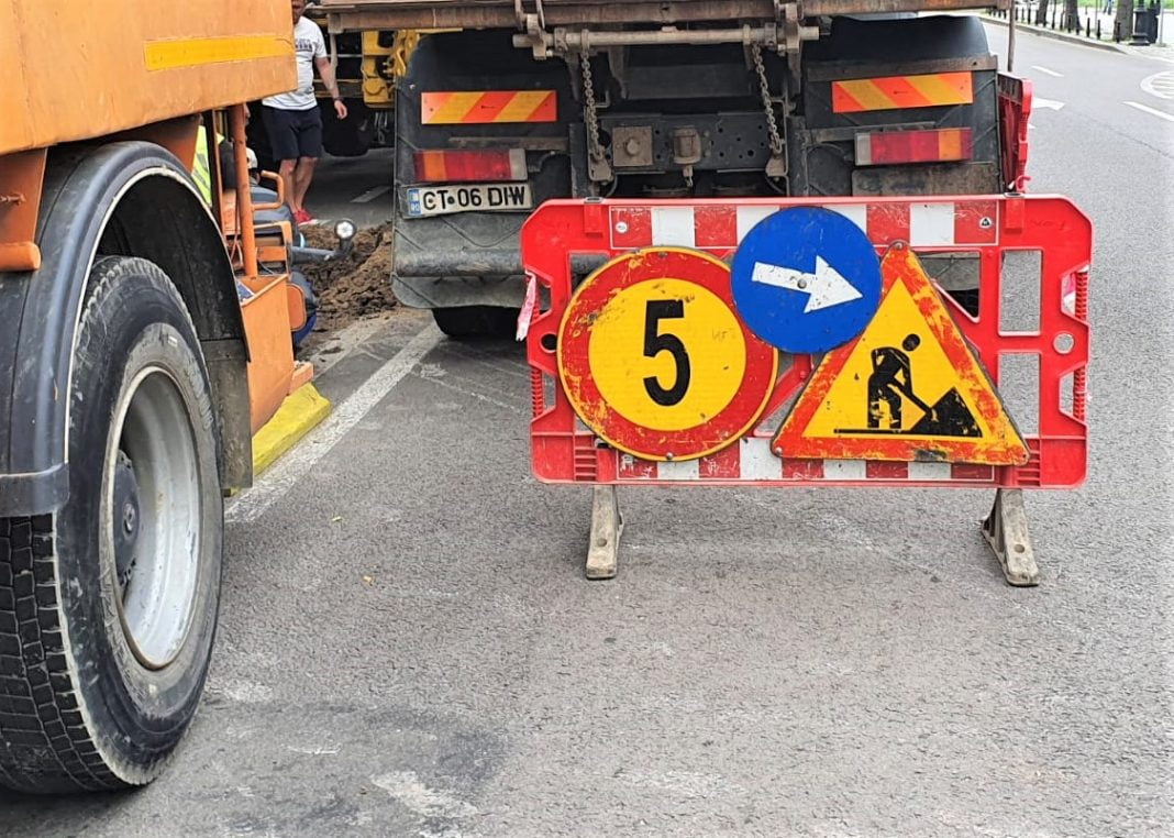 Accident pe A4, lângă Ovidiu – Trafic îngreunat zeci de minute