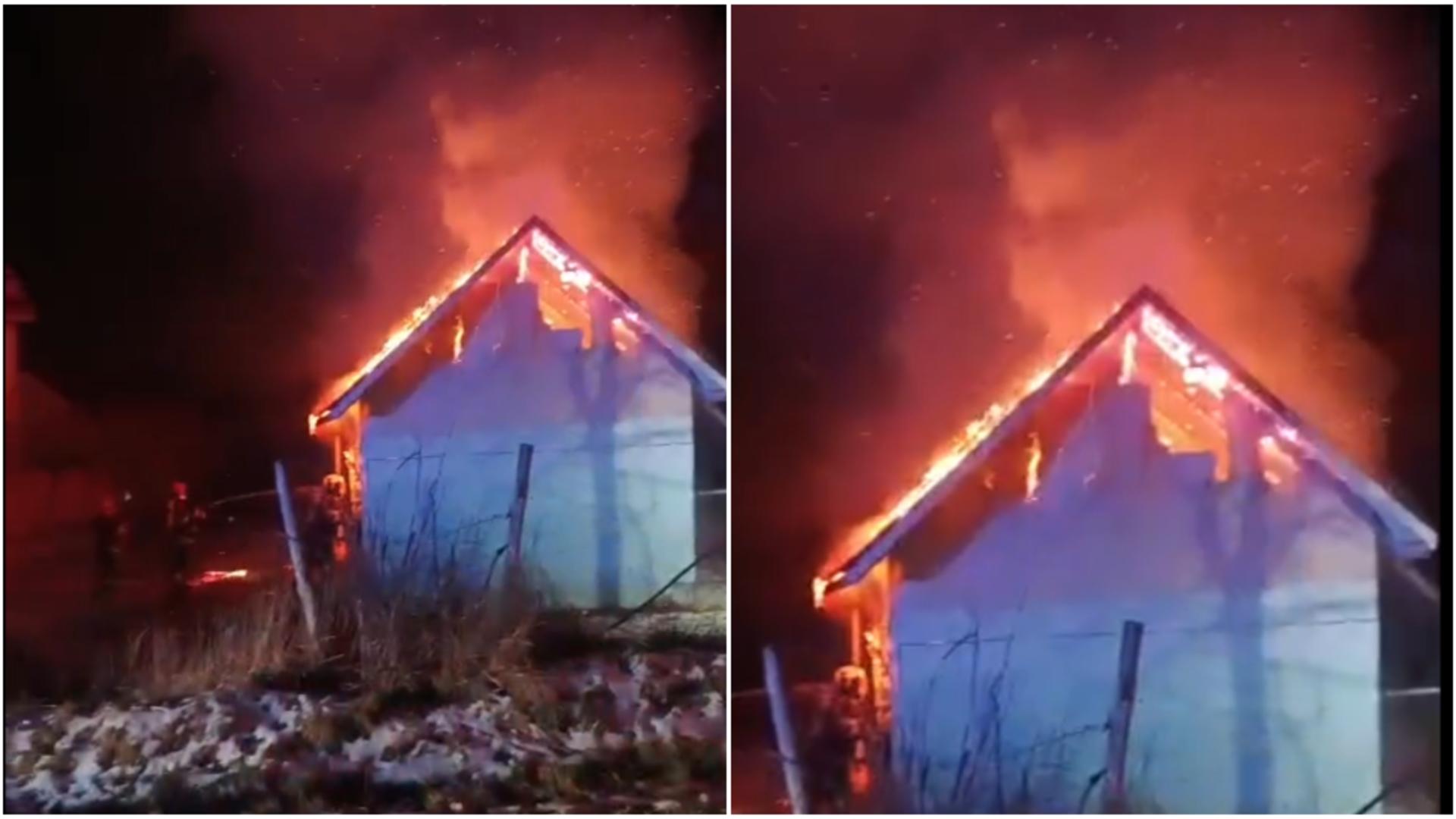 Tragedie în județul Bacău. Doi oameni au murit carbonizați într-un incendiu care le-a cuprins locuința